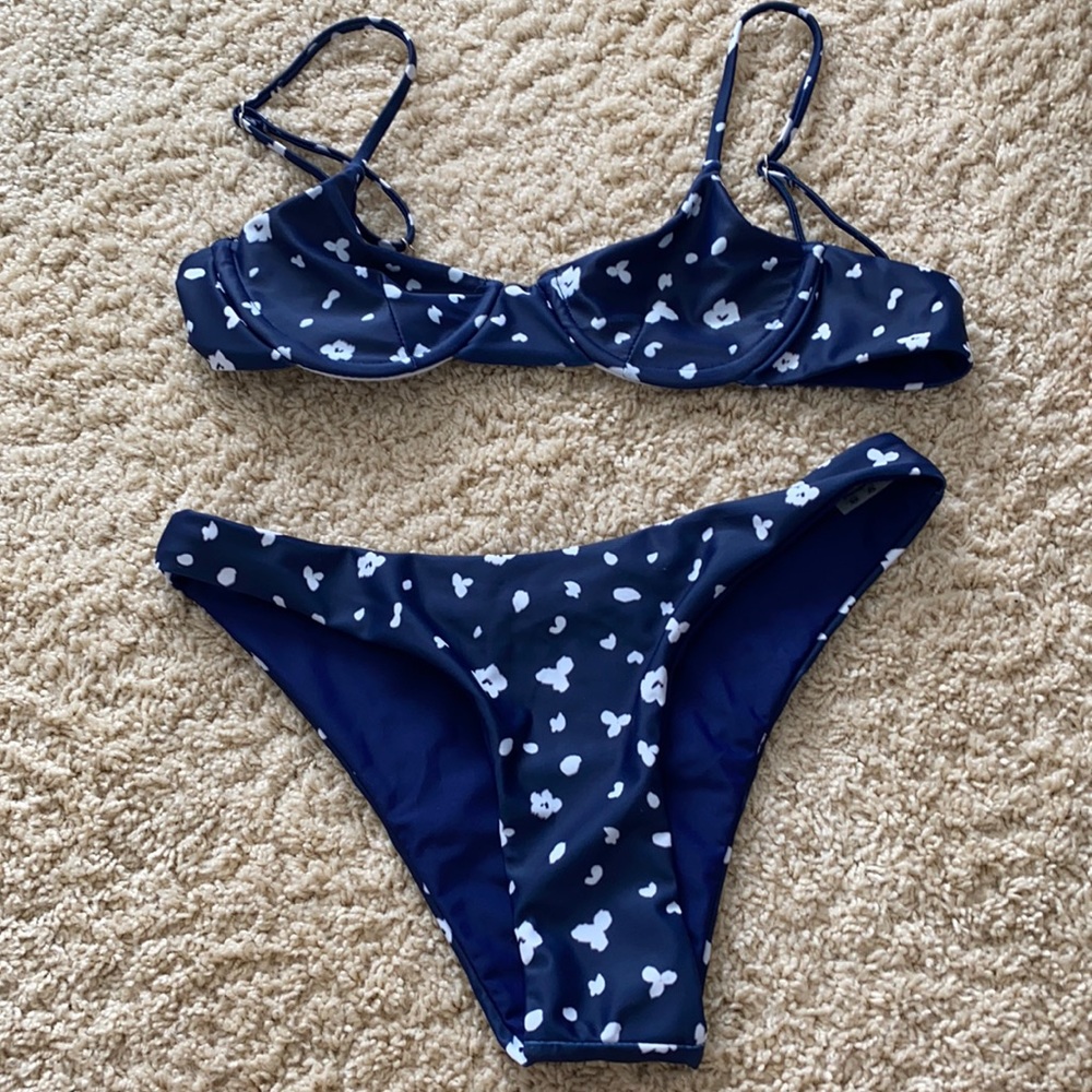blue bikini